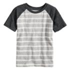 Boys 4-10 Jumping Beans&reg; Striped Raglan Top, Size: 5, Med Grey