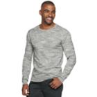 Men's Marc Anthony Slim-fit Tuck-stitch Crewneck Sweater, Size: Xl, Grey (charcoal)