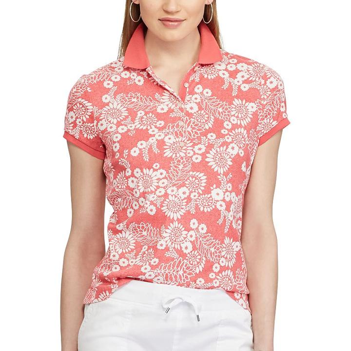 Women's Chaps Polo, Size: Small, Red