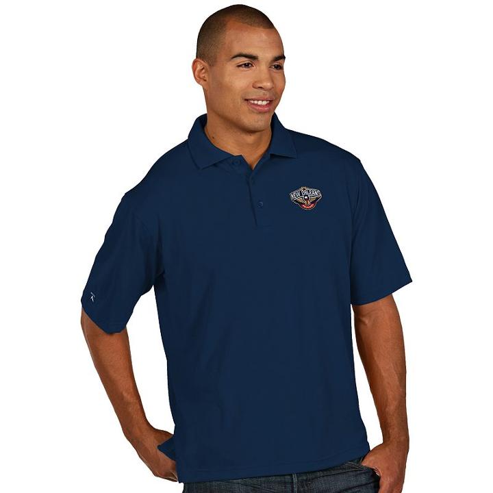 Men's Antigua New Orleans Pelicans Pique Xtra-lite Polo, Size: Large, White Oth