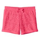 Girls 4-10 Jumping Beans&reg; Lace Front Shorts, Girl's, Size: 7, Brt Pink