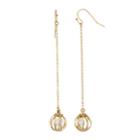 Lc Lauren Conrad Cage Drop Earrings, Women's, Gold