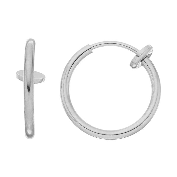 Nickel Free Pierceless Hoop Earrings, Women's, Silver