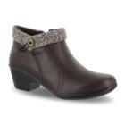 Easy Street Dawna Women's Ankle Boots, Size: Medium (8), Brown