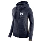Women's Nike Michigan Wolverines Vintage Hoodie, Size: Small, Blue (navy)