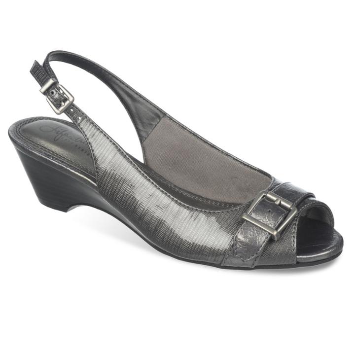 Lifestride Howard Women's Peep-toe Dress Heels, Size: Medium (6.5), Brown Over