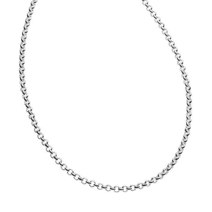 Sterling Silver Rolo-link Chain Necklace - 18-in, Women's, Size: 18, Grey