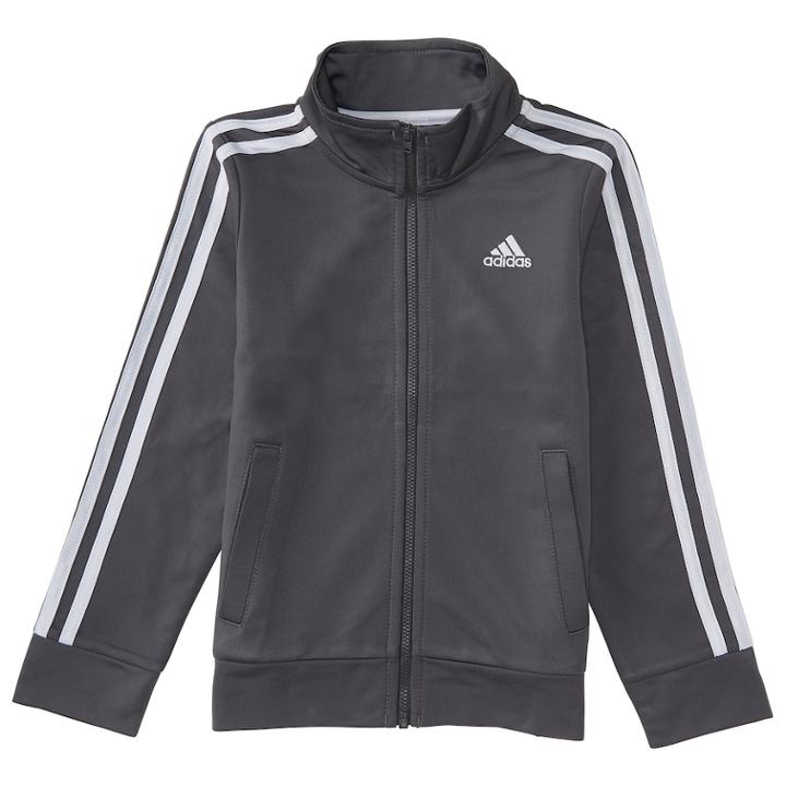 Boys 4-7x Adidas Iconic Tricot Jacket, Size: 4, Dark Grey