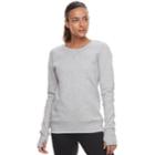 Women's Tek Gear&reg; Crewneck Thumb Hole Sweatshirt, Size: Small, Light Grey