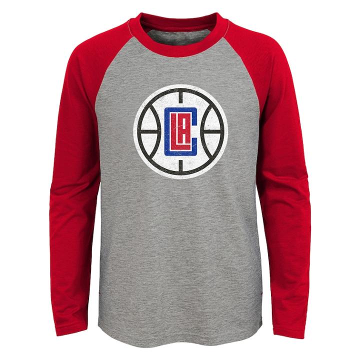 Boys 4-18 Los Angeles Clippers Fadaway Tee, Size: 12-14, Grey