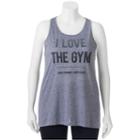 Juniors' Plus Size So&reg; Open Back Graphic Tank, Girl's, Size: 1xl, White