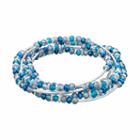 Napier Curved Bar Beaded Convertible Wrap Bracelet, Women's, Blue
