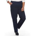 Plus Size Croft & Barrow&reg; Twill Pull-on Pants, Women's, Size: 1x Short, Blue