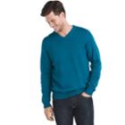 Men's Izod Fieldhouse Regular-fit V-neck Sweater, Size: Small, Turquoise/blue (turq/aqua)