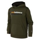 Boys 8-20 New Balance Graphic Hoodie, Size: 10-12, Dark Green