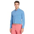 Men's Izod Classic-fit Essential Gingham Woven Button-down Shirt, Size: Xxl, Blue