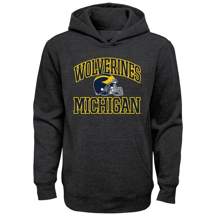 Boys 4-7 Michigan Wolverines Promo Hoodie, Size: M 5-6, Gray