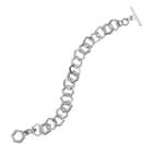 Coco Lane Hexagon Toggle Bracelet, Women's, Size: 7, Grey