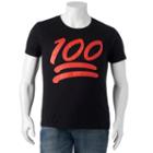 Big & Tall 100 Emoji Tee, Men's, Size: 2xb, Black