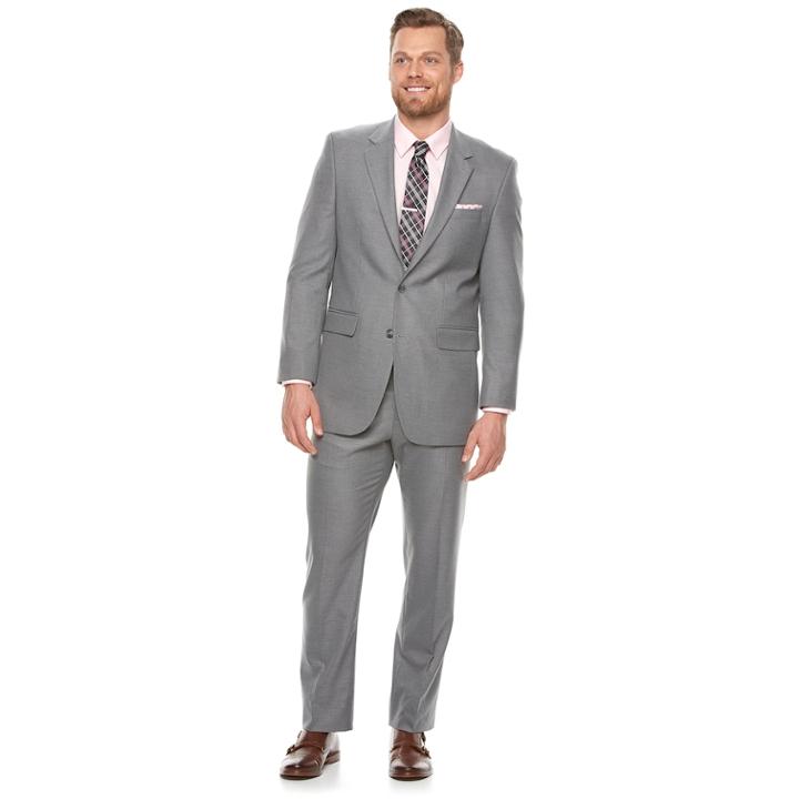 Men's Croft & Barrow&reg; Classic-fit Unhemmed Suit, Size: 42r 36, Grey Other