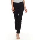 Petite Apt. 9&reg; Modern Fit Comfort Waistband Straight-leg Jeans, Women's, Size: 2 Petite, Black