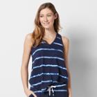 Women's Sonoma Goods For Life&trade; Pajamas: Shirttail Swing Tank Top, Size: Medium, Dark Blue