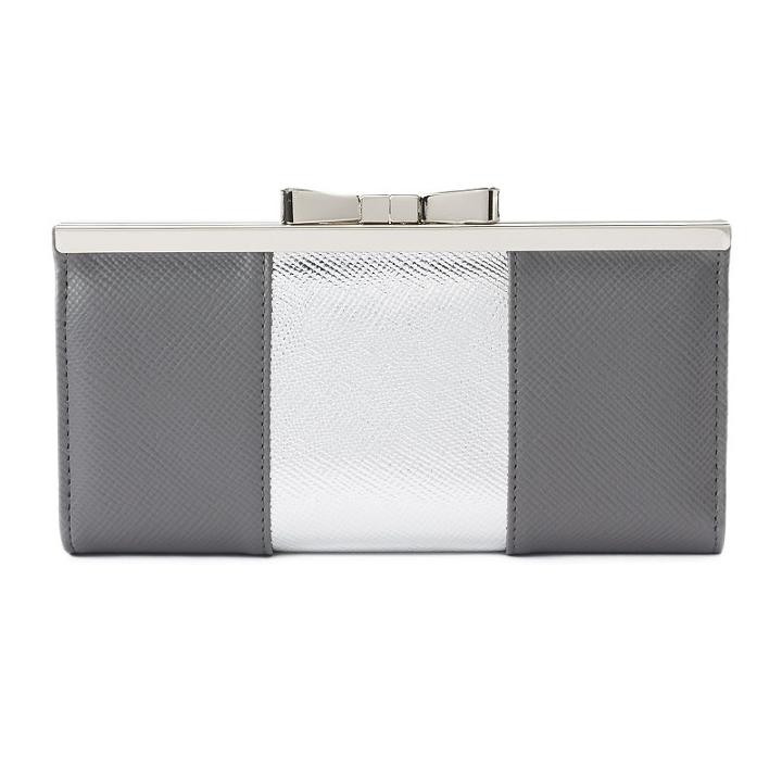Apt. 9&reg; Bow Framed Clutch, Women's, Med Grey