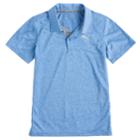 Boys 8-20 Puma Heathered Peformance Polo, Size: Medium, Blue (navy)