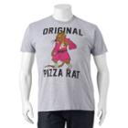 Big & Tall Teenage Mutant Ninja Turtles Original Pizza Rat Tee, Men's, Size: 2xb, Grey