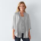 Women's Sonoma Goods For Life&trade; Flutter Cardigan, Size: S-m, Light Grey