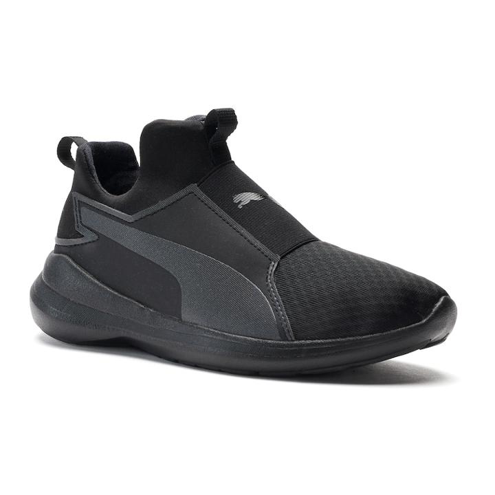 Puma Rebel Mid Kids Training Shoes, Girl's, Size: 5, Black