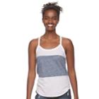 Juniors' So&reg; Colorblock Racerback Tank, Teens, Size: Medium, Lt Purple
