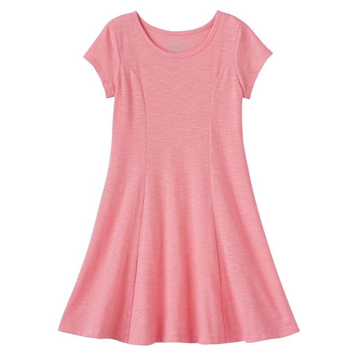 Girls 4-10 Jumping Beans&reg; Princess Seam Skater Dress, Size: 6x, Med Pink