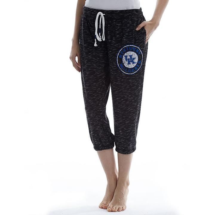 Women's Concepts Sport Kentucky Wildcats Backboard Capri Pants, Size: Xxl, Grey (charcoal)