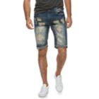 Men's Xray Slim-fit Distressed Denim Shorts, Size: 32, Med Blue