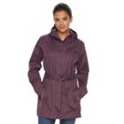 Women's Columbia Spring Run Hooded Trench Jacket, Size: Small, Purple