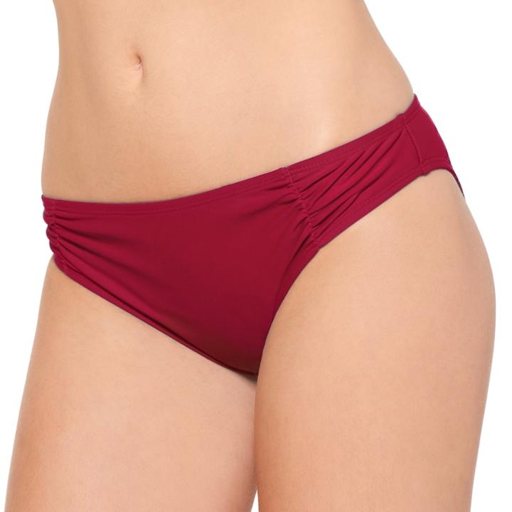 Juniors' Hot Water Cheeky Bikini Bottoms, Women's, Size: Large, Dark Green