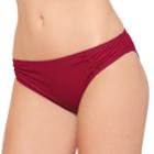 Juniors' Hot Water Cheeky Bikini Bottoms, Women's, Size: Large, Dark Green