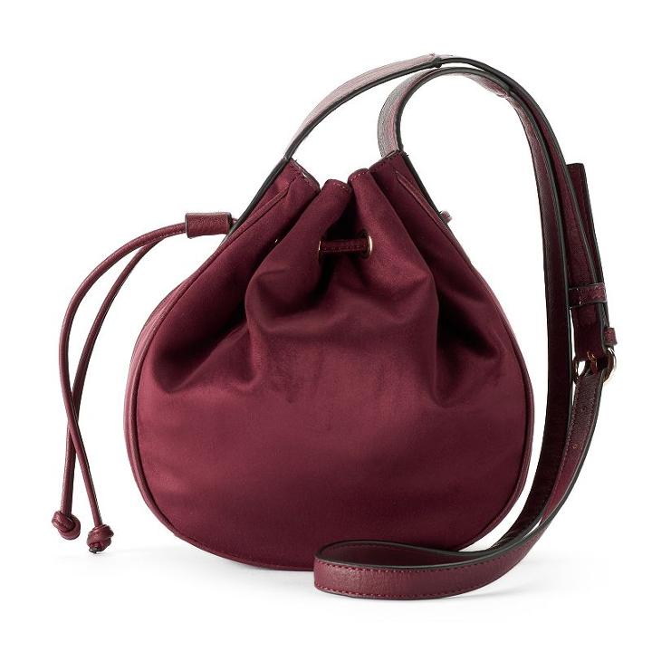 Lc Lauren Conrad German Soft Bucket Bag, Women's, Dark Pink