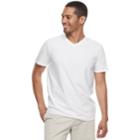 Men's Sonoma Goods For Life&trade; Flexwear V-neck Tee, Size: Medium, White
