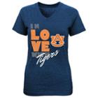 Girls 4-6x Auburn Tigers In Love Tee, Girl's, Size: S(4), Med Grey