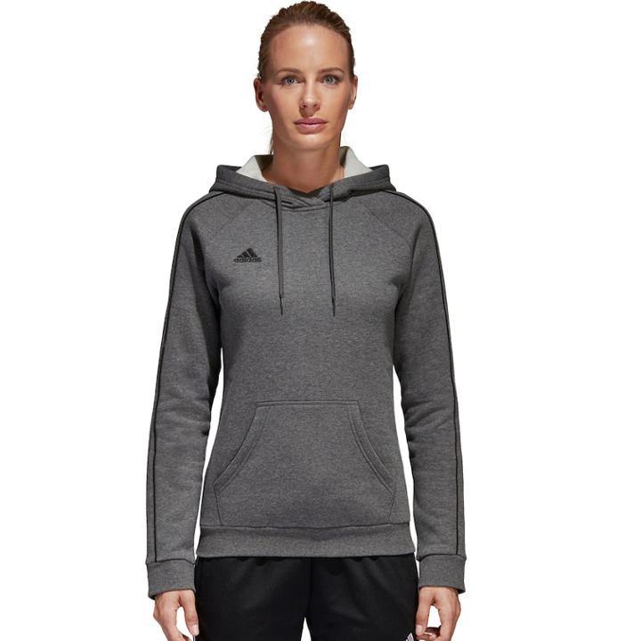 Women's Adidas Core 18 Fleece Hoodie, Size: Xs, Dark Grey