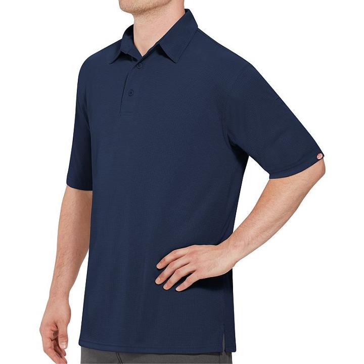 Men's Red Kap Performance Knit Flex Series Pro Polo, Size: Xxl, Blue