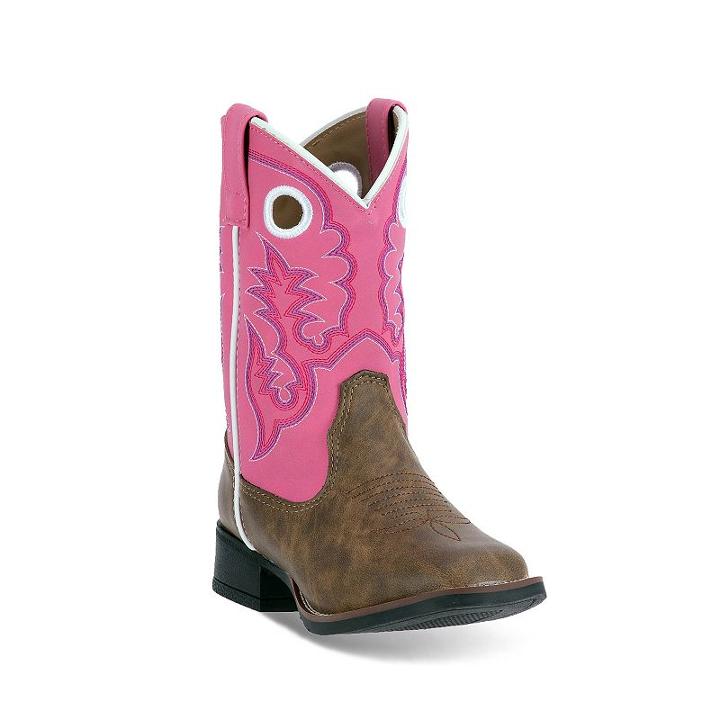 Laredo Mahaska Girls' Cowboy Boots, Kids Unisex, Size: 10 T, Beig/green (beig/khaki)