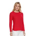 Women's Sonoma Goods For Life&trade; Pointelle Crewneck Sweater, Size: Medium, Dark Red