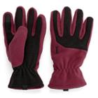Women's Igloos Microfleece Tech Gloves, Dark Red