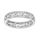 Stacks And Stones Sterling Silver Openwork Stack Ring, Women's, Size: 10, Grey