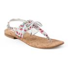 Dana Buchman Floral Tie Flip-flops, Women's, Size: Small, Light Red