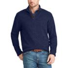 Men's Chaps Regular-fit Mockneck Pullover Sweater, Size: Large, Blue (navy)