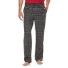 Men's Croft & Barrow&reg; Flannel Lounge Pants, Size: Xl, Grey